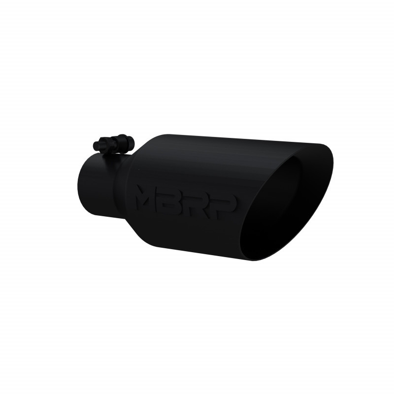 MBRP | Pro Series Universal Tip Rolled End Angled T304 BLACK MBRP Exhaust Tip