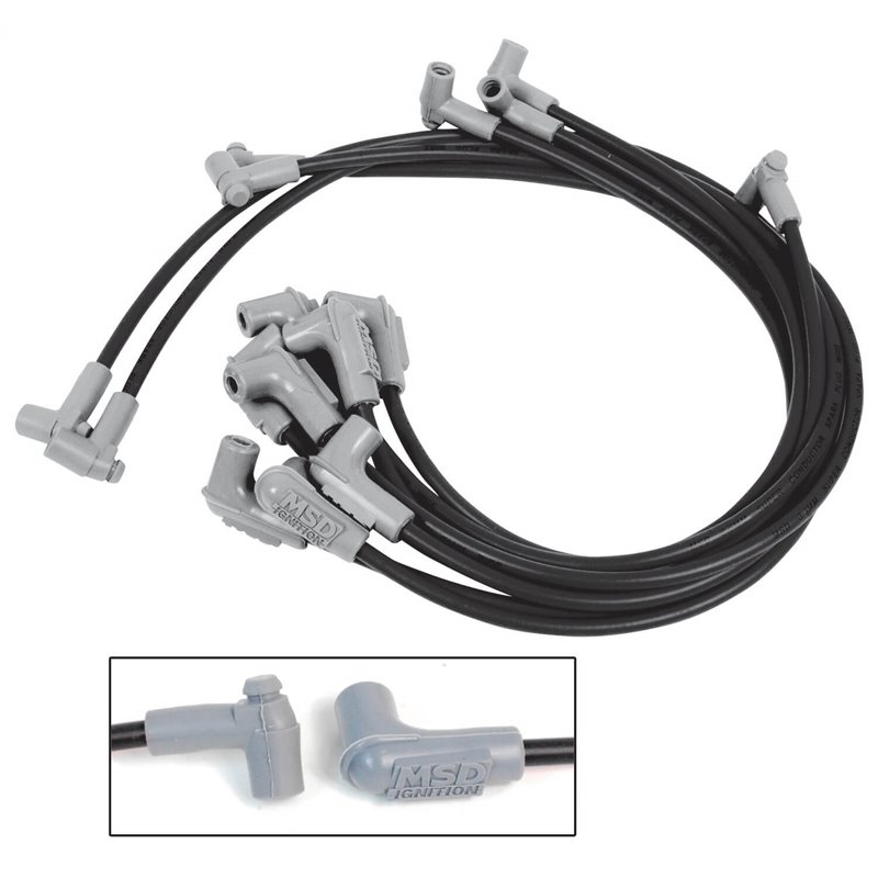 MSD | Custom Spark Plug Wire Set - Corvette 5.0L 1975-1982 MSD Ignition Spark Plug Wires & Boots