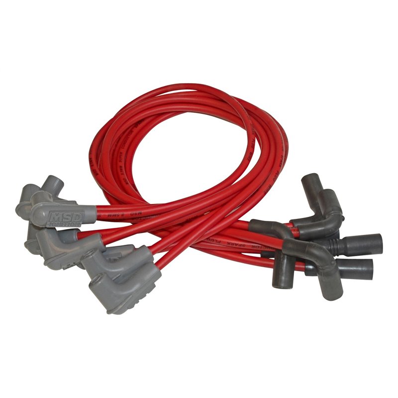 MSD | 8.5mm Super Conductor Wire Set MSD Ignition Spark Plug Wires & Boots