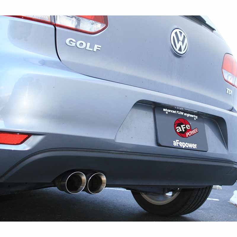 aFe Power | Large Bore-HD 2-1/2in 409 Stainless Steel Cat-Back Exhaust System - Golf / GTI / Jetta 2.0L 2011-2014 aFe POWER C...