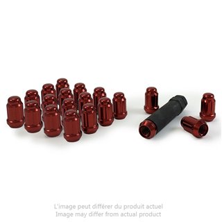 Gorilla | Lug Nuts (20) - Acorn - Chrome Red - 12MM X 1.25 Gorilla Lug Nuts & Locks