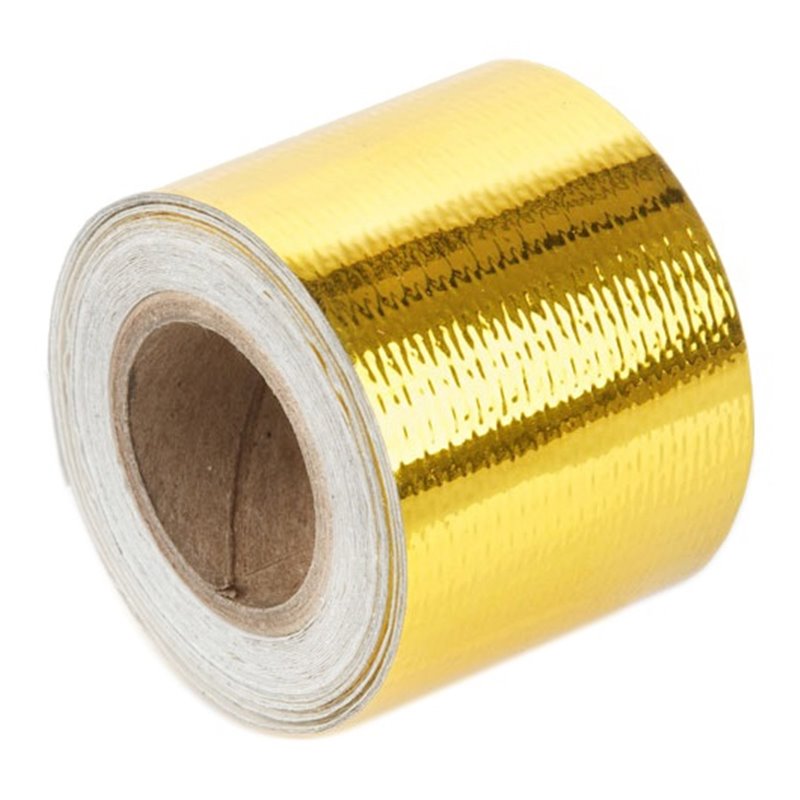 Torque Solution | Gold Reflective Heat Tape - Universal 2" x 15' Torque Solution Heat Shields & Blankets