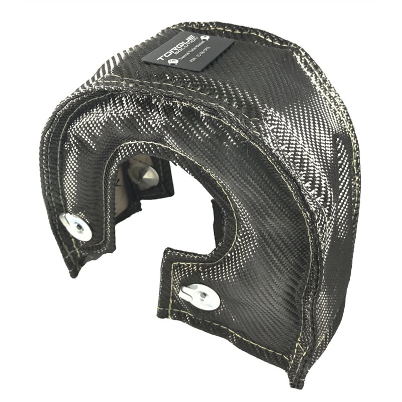 Torque Solution | Thermal Turbo Blanket (Carbon Fiber) - Fits T3, T3/T4, T25, T28, GT25, GT28, GT30, GT32, GT35, GT37 Turbo B...