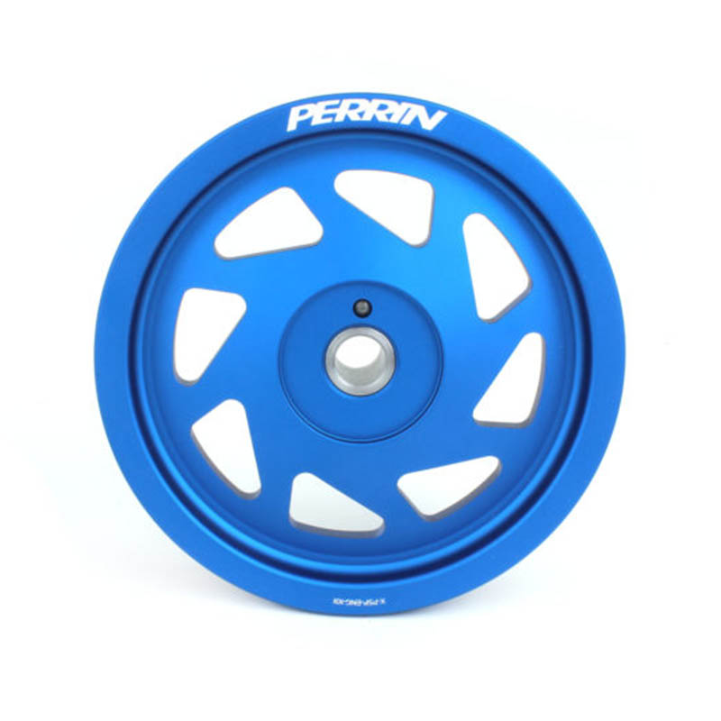 PERRIN | Crank Pulley Large Hub Blue - Subaru FA/FB 2015-2021 PERRIN Performance Pulleys & Belts