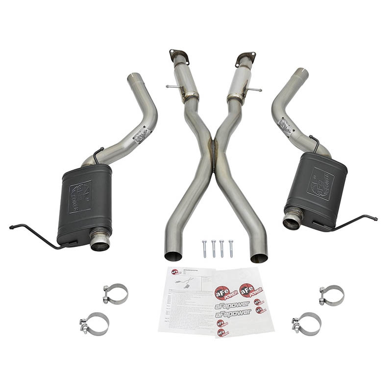 aFe Power | MACH Force-Xp 3 IN 304 Stainless Steel Cat-Back Exhaust System w/Resonator - Grand Cherokee 6.2L / 6.4L 2012-2021...