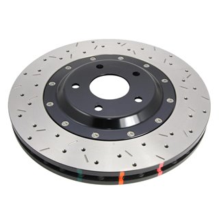 DBA | 5000 Series Drilled/Slotted Rotor BLK - Avant - Camaro / SS / G8 6.2L 2009-2017