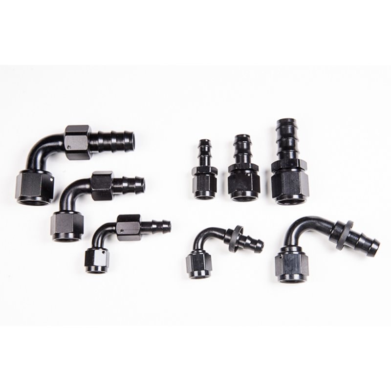 Radium | PUSHLOK HOSE END, 10AN 90DEG