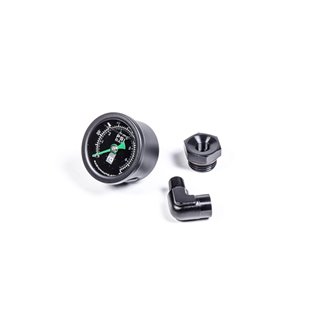 Radium | FUEL PRESSURE GAUGE WITH 8AN ORB ADAPTER, 90DEG