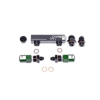 Radium | MANIFOLD, 4-PORT BOSCH PUMPS, REUSES CHECK VALVES Radium Engine Components