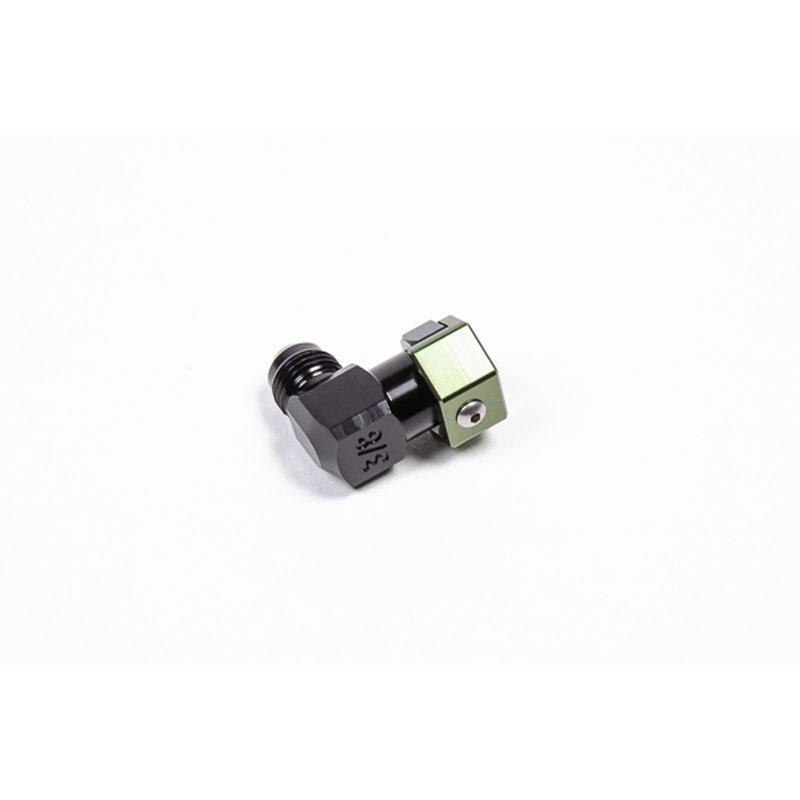 Radium | 3/8IN SAE FEMALE TO 6AN MALE, LOW PROFILE ELBOW Radium Engine Components