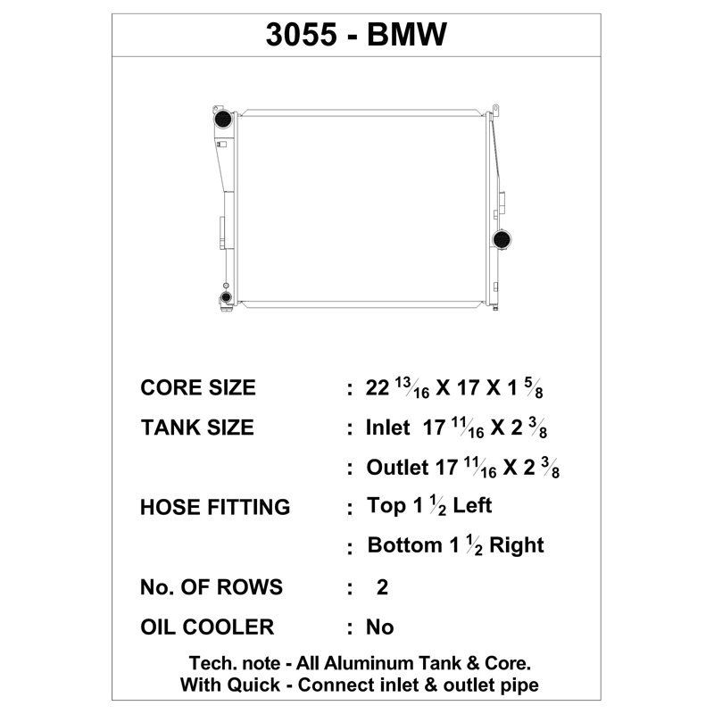 CSF | High Performance Radiator - BMW 1999-2006