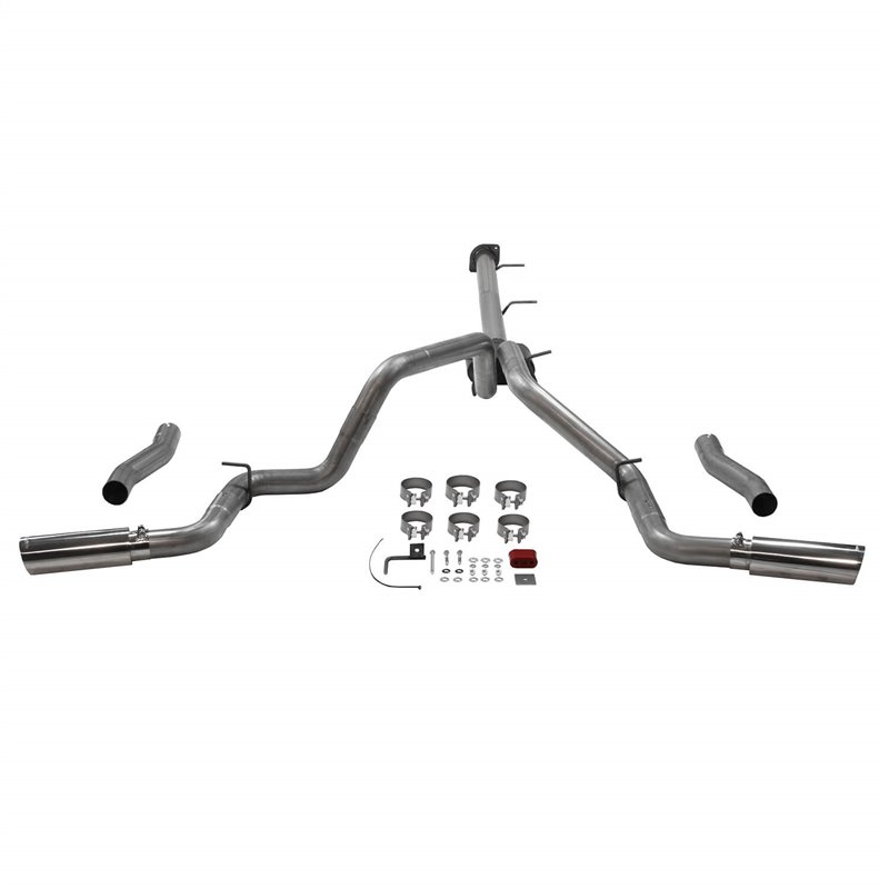 Flowmaster | Outlaw Series Cat Back Exhaust System - Silverado / Sierra 2500HD / 3500HD 6.6L 2020-2021