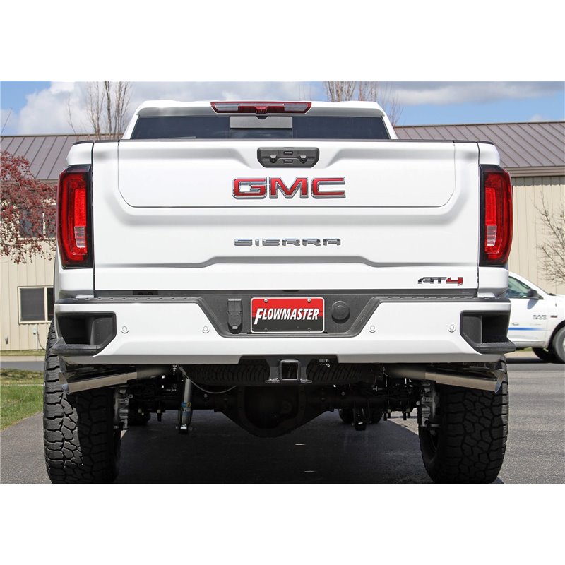 Flowmaster | Outlaw Series Cat Back Exhaust System - Silverado / Sierra 2500 HD / 3500 HD 6.6L 2020-2022 Flowmaster Cat-Back ...