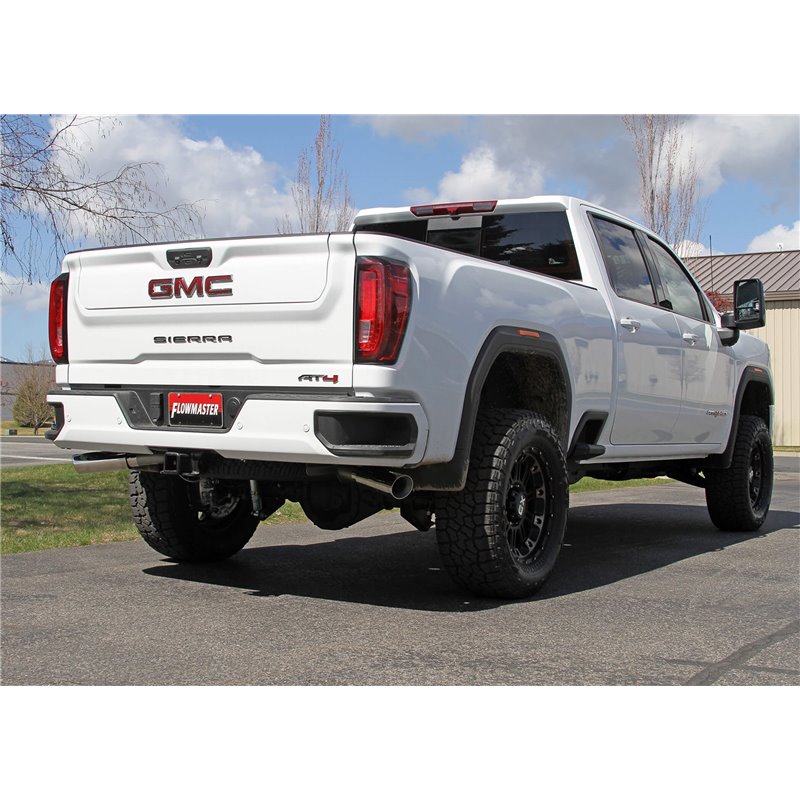 Flowmaster | Outlaw Series Cat Back Exhaust System - Silverado / Sierra 2500HD / 3500HD 6.6L 2020-2021