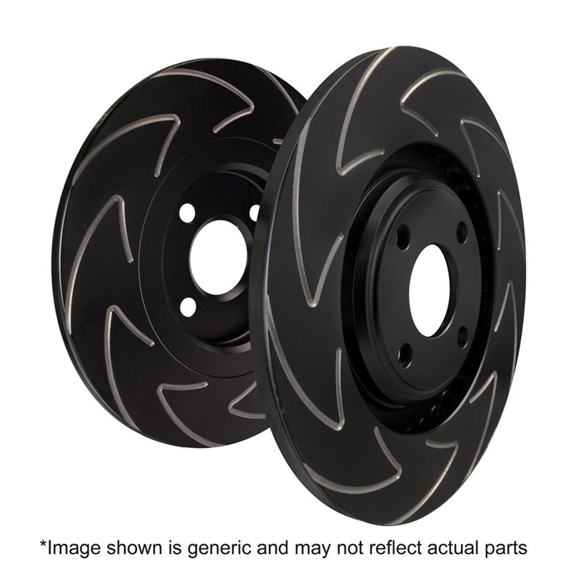 EBC Brakes | BSD Series Sport Rotor w/Ultra Quiet V Slot Configuration - Rear - Fiesta 1.6L 2013-2019 EBC Brakes Brake Rotors