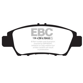EBC Brakes | Yellowstuff Street And Track Brake Pads - CR-Z / Fit 1.5L 2009-2020 EBC Brakes Brake Pads