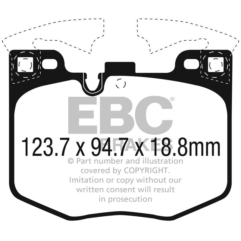 EBC Brakes | Bluestuff NDX Full Race Brake Pads - BMW / Toyota 2.0T / 3.0T 2016-2022 EBC Brakes Brake Pads