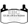 EBC Brakes | Bluestuff NDX Full Race Brake Pads - G70 / Stinger 2.0T / 3.3L 2018-2022 EBC Brakes Brake Pads