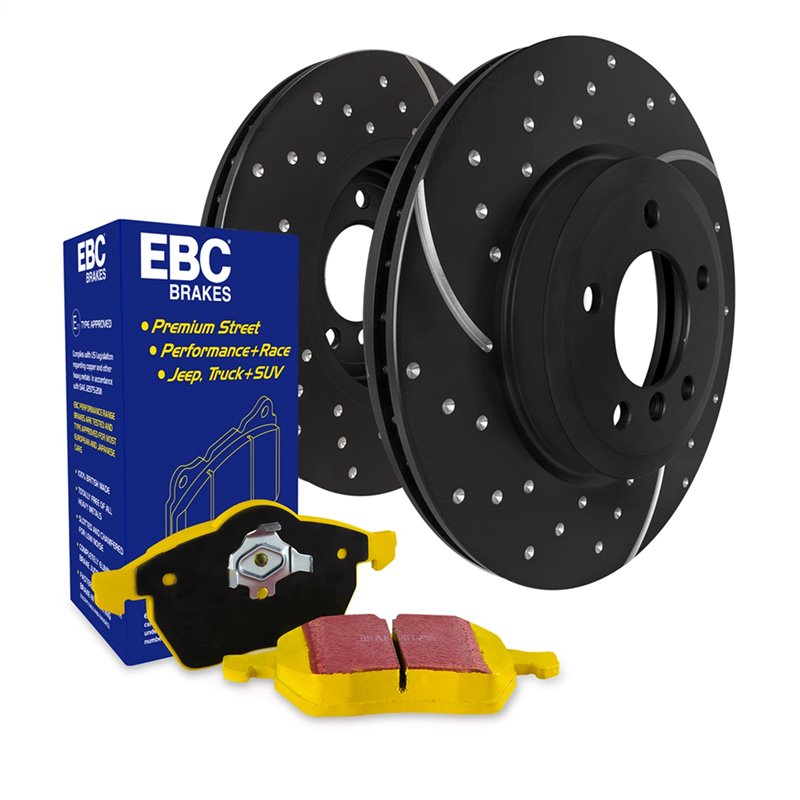 EBC Brakes | S5 Kits Yellowstuff And GD Rotors - Front - Jetta 1.4T / 2.0L 2010-2021 EBC Brakes Brake Kits