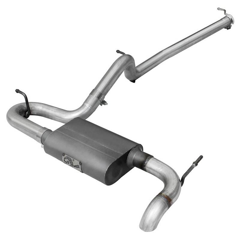 aFe Power | Scorpion 2-1/2 IN Aluminized Steel Cat-Back Hi-Tuck Exhaust System - Wrangler (JK) / Wrangler (JL) 3.6L / 3.8L 20...