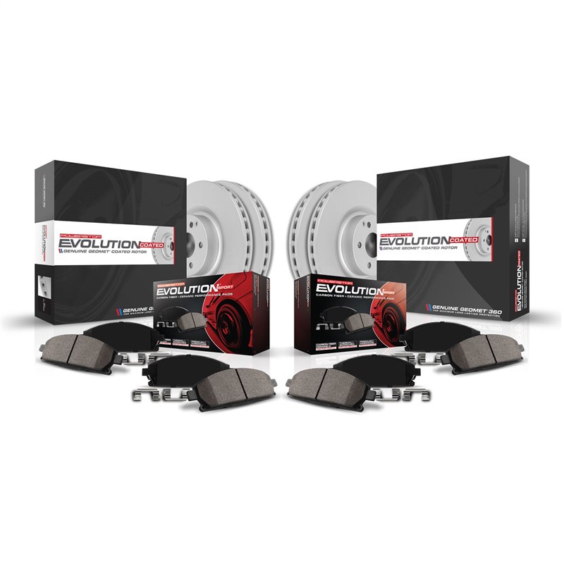 PowerStop | Z23 Evolution Sport Disc Brake Pad & Rotor Kit - Avant & Arrière - C230 / C240 2001-2005
