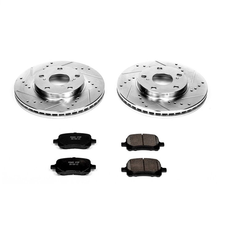 PowerStop | Z23 Evolution Sport Disc Brake Pad & Rotor Kit - Front - ES300 / Avalon / Camry / Solara 2000-2004 PowerStop Brak...