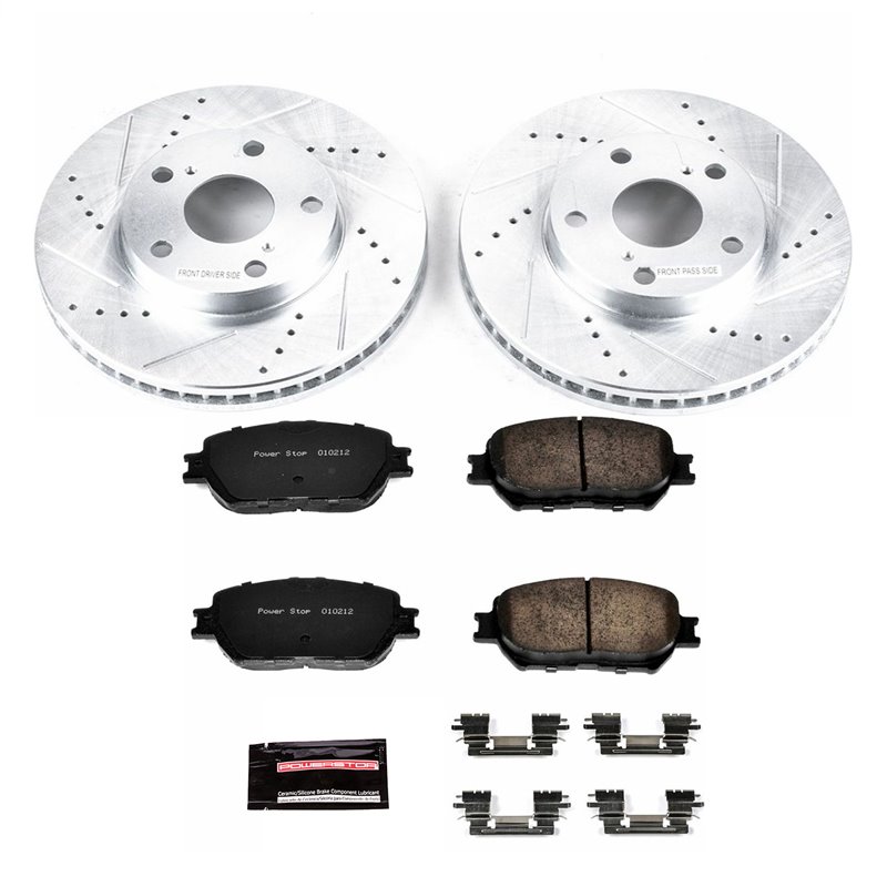 PowerStop | Z23 Evolution Sport Disc Brake Pad & Rotor Kit - Front - Camry 2.4L / 3.0L 2002-2006 PowerStop Brake Kits