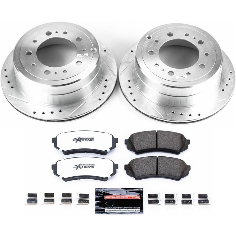 PowerStop | Z36 Severe-Duty Disc Brake Pad & Rotor Kit - Arrière - LX470 Base 4.7L 2000-2007