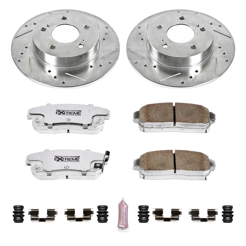 PowerStop | Z26 Street Warrior Disc Brake Pad & Rotor Kit - Rear - I35 / Maxima 3.5L / 3.0L 2001-2004 PowerStop Brake Kits