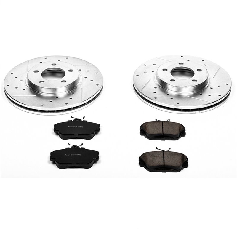 PowerStop | Z23 Evolution Sport Disc Brake Pad & Rotor Kit - Front - Taurus / Continental / Sable 3.0L / 4.6L 2000-2007 Power...