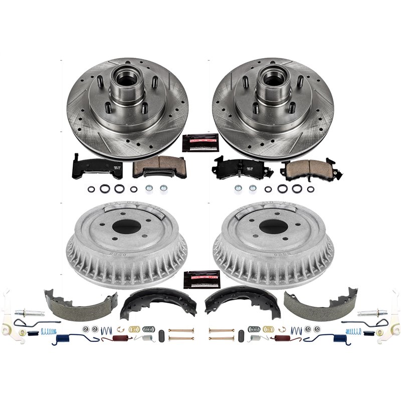 PowerStop | Z23 Evolution Sport Drum/Shoe & Rotor/Pad Kit - S10 Pickup / Sonoma 2.2L / 4.3L 1994-1995