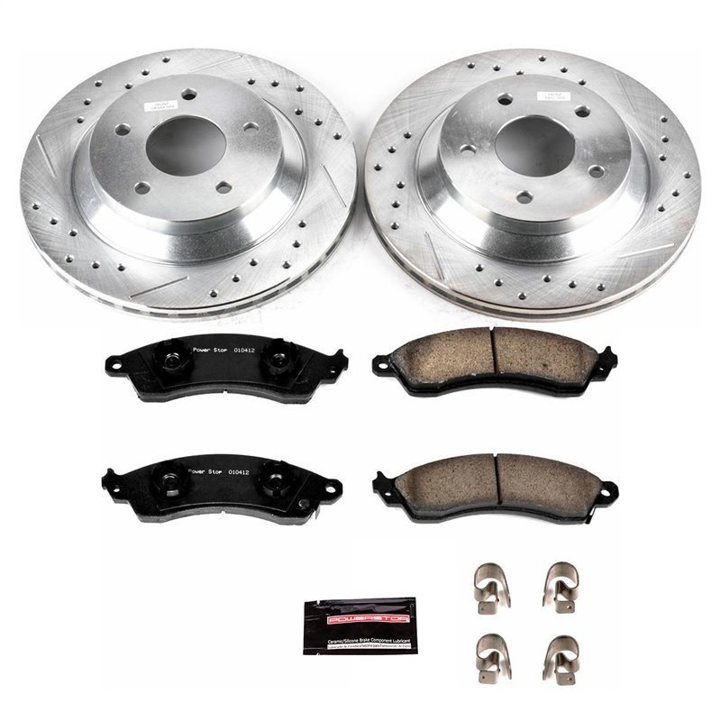 PowerStop | Z23 Evolution Sport Disc Brake Pad & Rotor Kit - Front - Corvette 5.7L 1988-1995 PowerStop Brake Kits