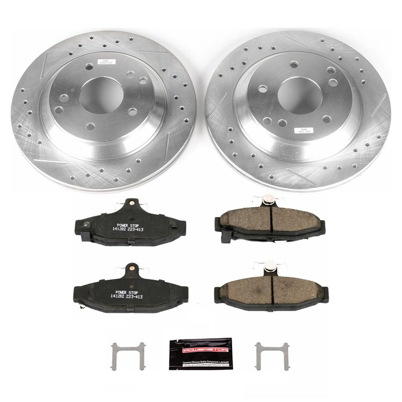 PowerStop | Z23 Evolution Sport Disc Brake Pad & Rotor Kit - Arrière - Corvette 5.7L 1988-1996