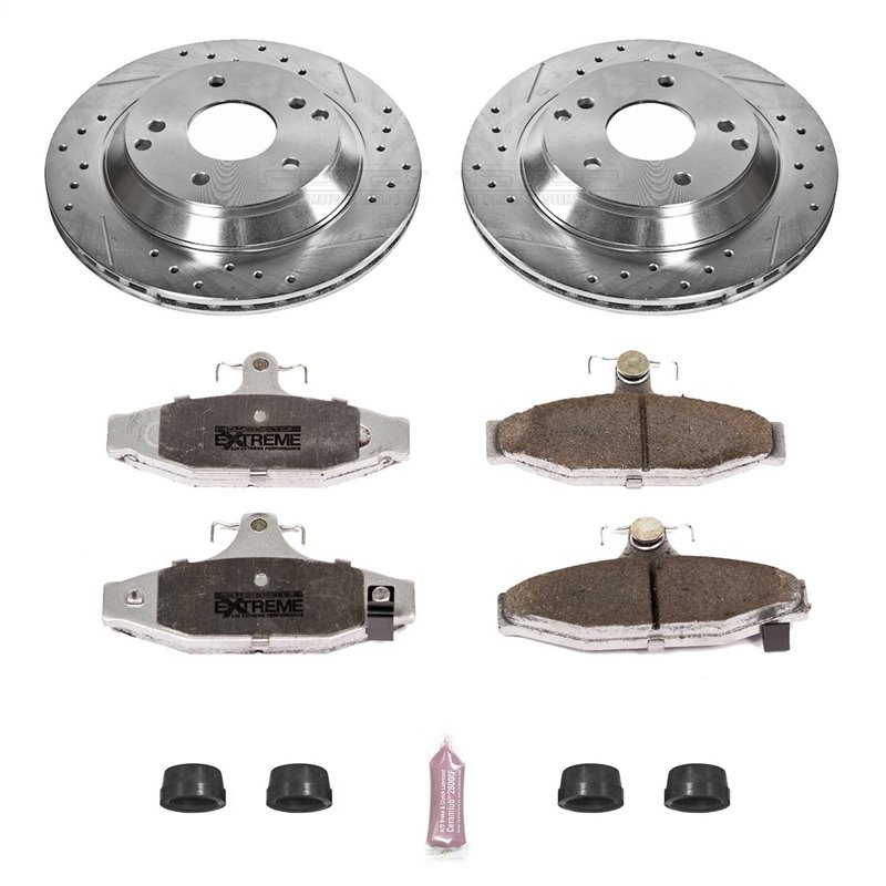 PowerStop | Z26 Street Warrior Disc Brake Pad & Rotor Kit - Arrière - Corvette 5.7L 1988-1996