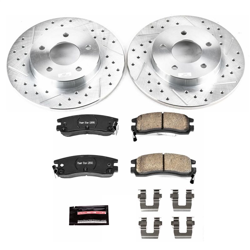 PowerStop | Z23 Evolution Sport Disc Brake Pad & Rotor Kit - Rear - Buick / Cadillac / Oldsmobile / Pontiac 2000-2005 PowerSt...