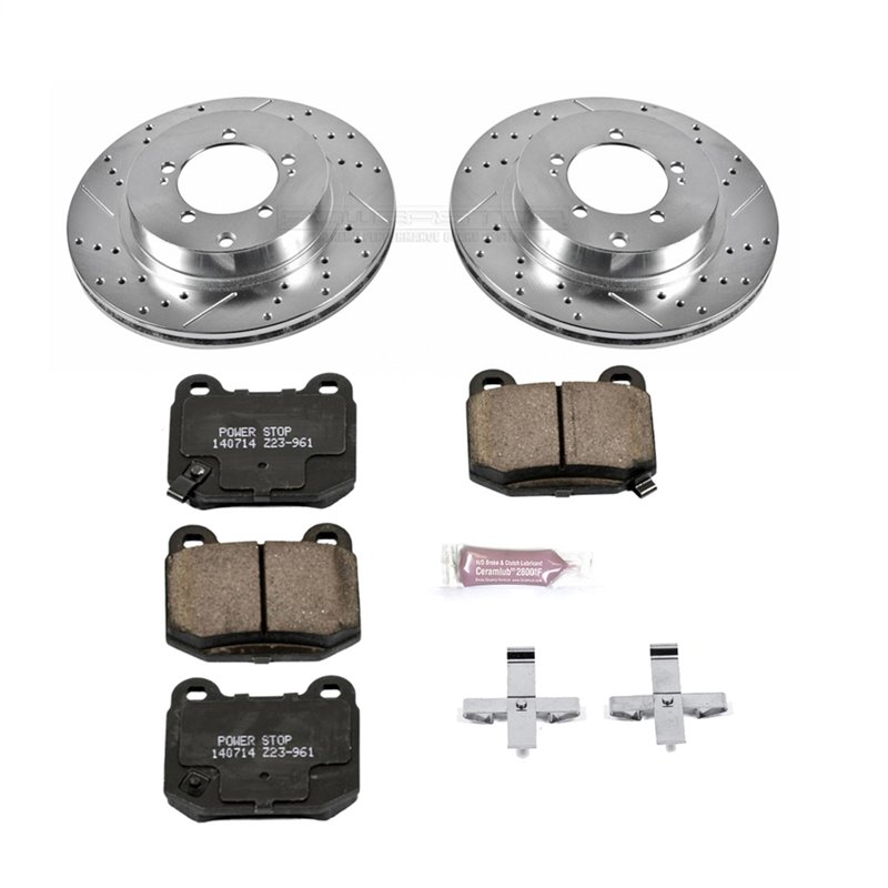 PowerStop | Z23 Evolution Sport Disc Brake Pad & Rotor Kit - Rear - Lancer 2.0T 2003-2006 PowerStop Brake Kits