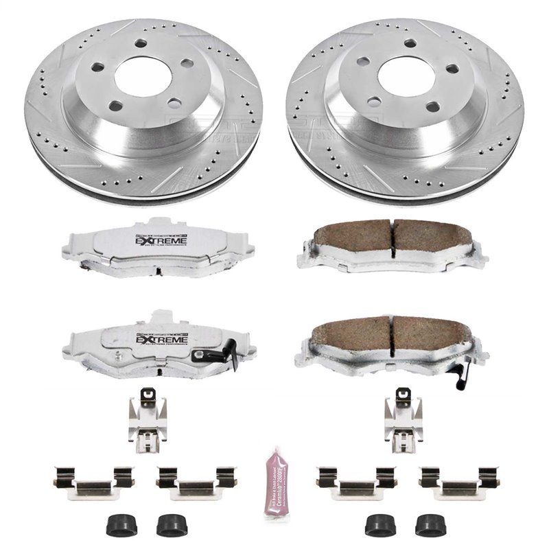 PowerStop | Z26 Street Warrior Disc Brake Pad & Rotor Kit - Arrière - Camaro / Firebird 3.8L / 5.7L 1998-2002