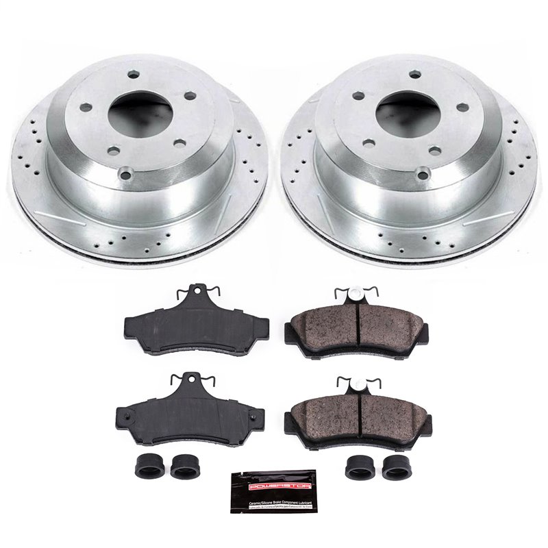 PowerStop | Z23 Evolution Sport Disc Brake Pad & Rotor Kit - Rear - GTO Base 6.0L 2005-2006 PowerStop Brake Kits