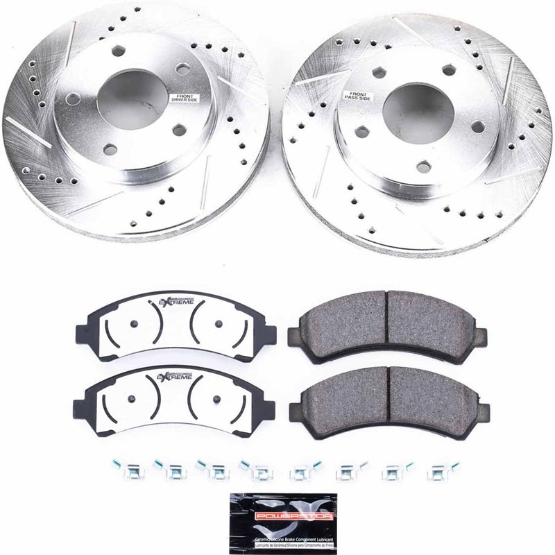 PowerStop | Z36 Severe-Duty Disc Brake Pad & Rotor Kit - Front - Chevrolet / GMC / Oldsmobile 1998-2005 PowerStop Brake Kits
