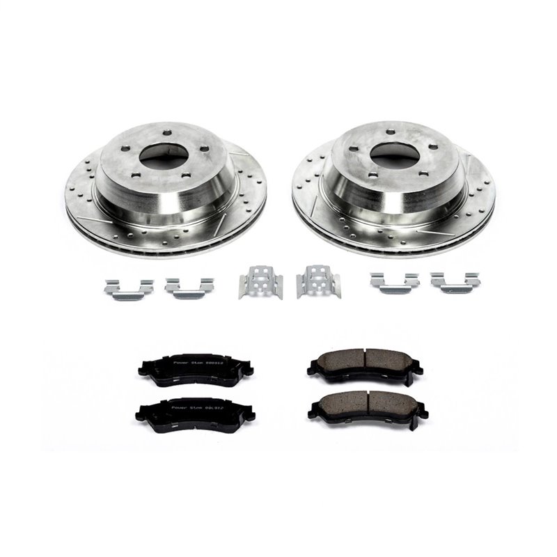 PowerStop | Z23 Evolution Sport Disc Brake Pad & Rotor Kit - Rear - Chevrolet / GMC 4.2L / 4.3L 2000-2005 PowerStop Brake Kits