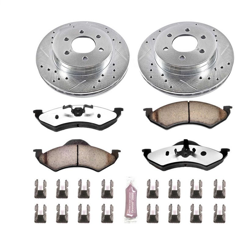 PowerStop | Z36 Severe-Duty Disc Brake Pad & Rotor Kit - Avant - Dakota / Durango 2000-2002