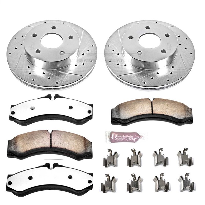 PowerStop | Z36 Severe-Duty Disc Brake Pad & Rotor Kit - Avant - Grand Cherokee 4.0L / 4.7L 1999-2004