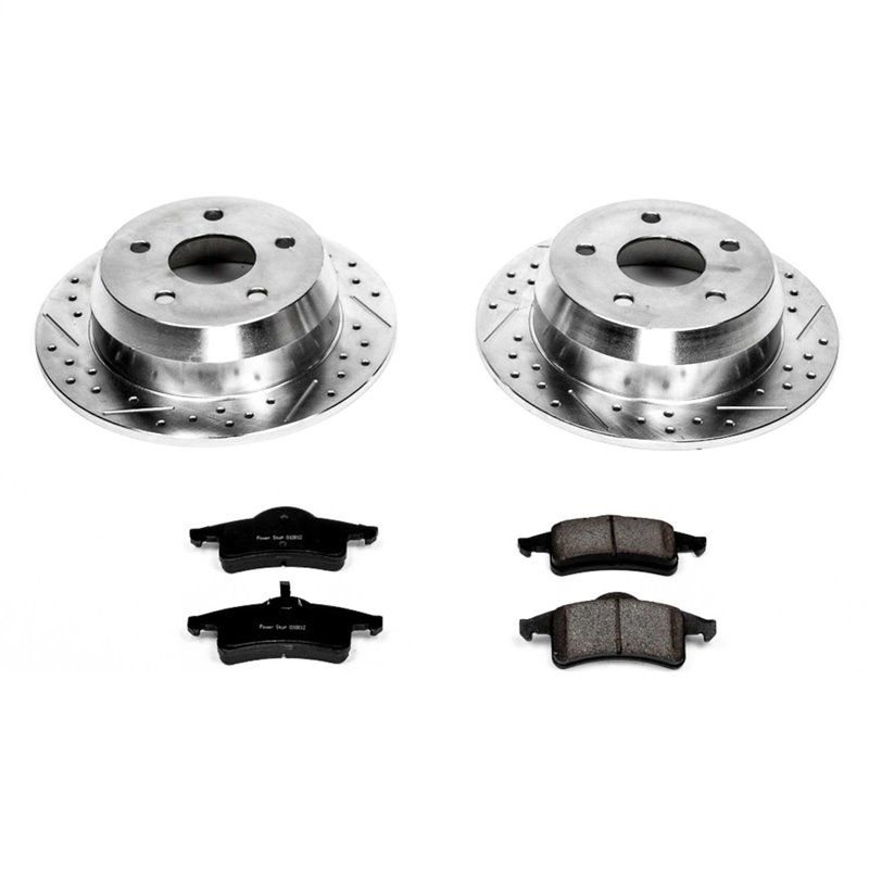 PowerStop | Z23 Evolution Sport Disc Brake Pad & Rotor Kit - Rear - Grand Cherokee 4.0L / 4.7L 1999-2004 PowerStop Brake Kits