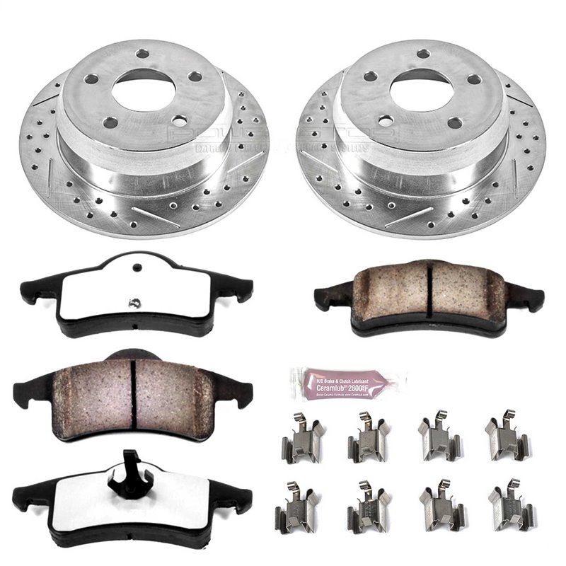 PowerStop | Z36 Severe-Duty Disc Brake Pad & Rotor Kit - Arrière - Grand Cherokee 4.0L / 4.7L 1999-2004