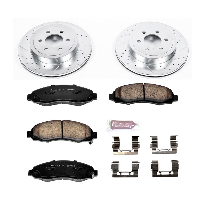 PowerStop | Z23 Evolution Sport Disc Brake Pad & Rotor Kit - Avant - Dakota 2003-2004