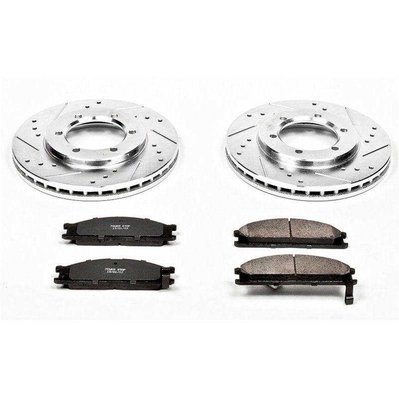 PowerStop | Z23 Evolution Sport Disc Brake Pad & Rotor Kit - Front - Frontier 2.4L / 3.3L 2000-2004 PowerStop Brake Kits