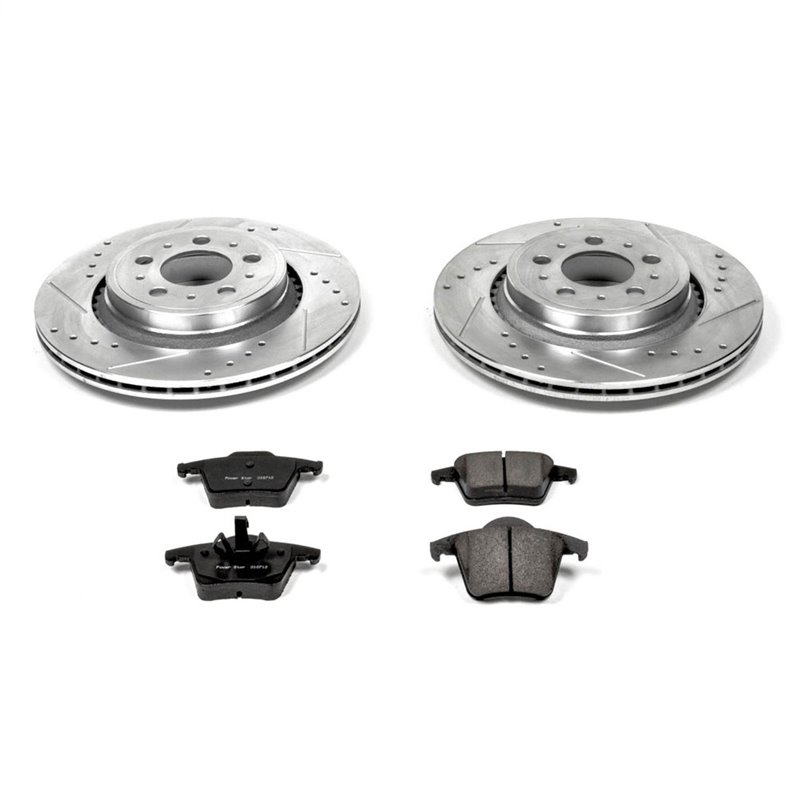 PowerStop | Z23 Evolution Sport Disc Brake Pad & Rotor Kit - Rear - XC90 2003-2014 PowerStop Brake Kits