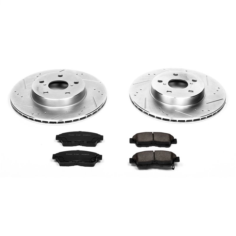 PowerStop | Z23 Evolution Sport Disc Brake Pad & Rotor Kit - Front - RAV4 Base 2.0L 2000-2003 PowerStop Brake Kits