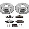 PowerStop | Z26 Street Warrior Disc Brake Pad & Rotor Kit - Front - Corvette Base / Indianapolis 500 Pace Car 5.7L 1984-1987 ...