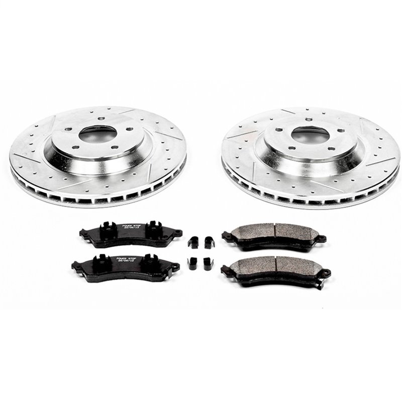 PowerStop | Z23 Evolution Sport Disc Brake Pad & Rotor Kit - Avant - Corvette 5.7L 1988-1996